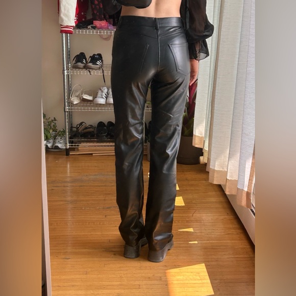 Zara Leather Pants - Picture 2 of 3